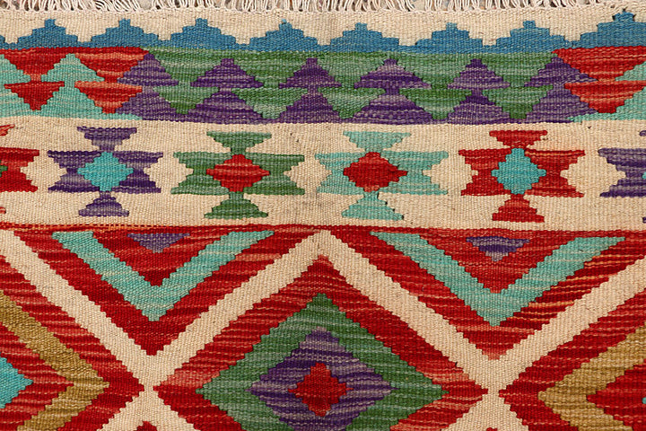Multi Colored Kilim 4' 11 x 6' 2 - No. 66788 - ALRUG Rug Store