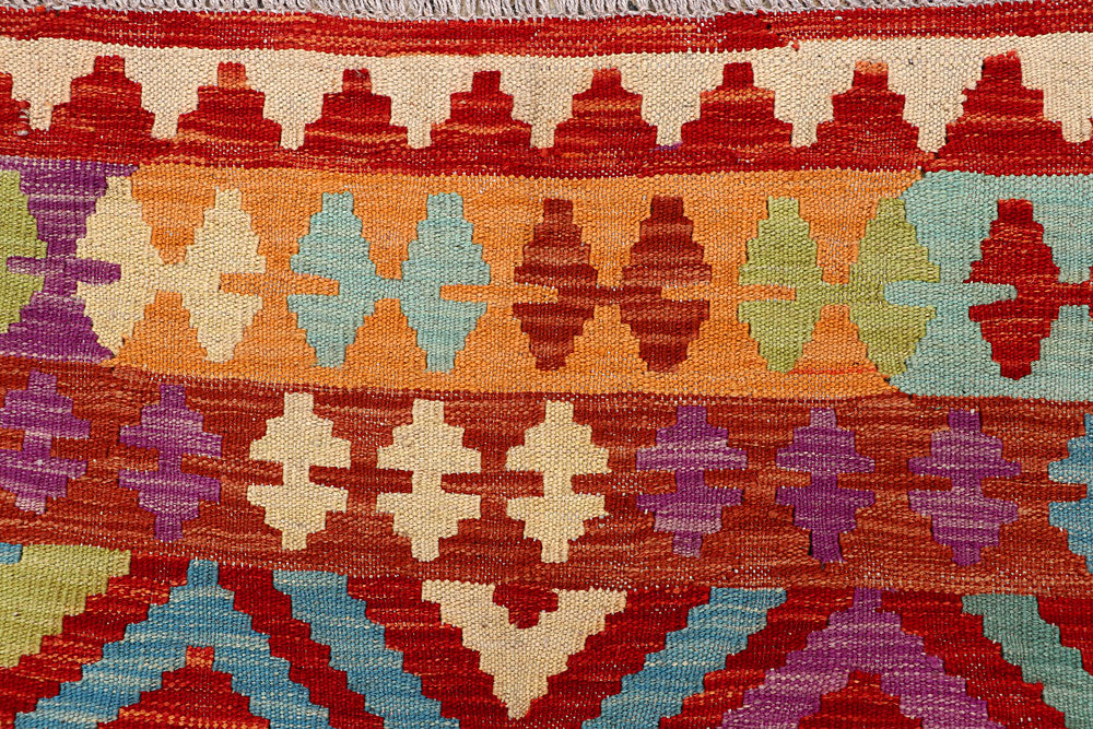 Multi Colored Kilim 5' 2 x 6' 6 - No. 66790 - ALRUG Rug Store