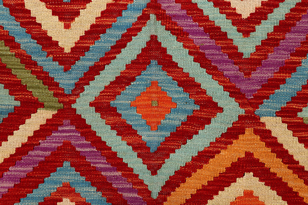 Multi Colored Kilim 5' 2 x 6' 6 - No. 66790 - ALRUG Rug Store