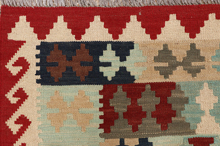 Multi Colored Kilim 4' 11 x 6' 7 - No. 66791 - ALRUG Rug Store
