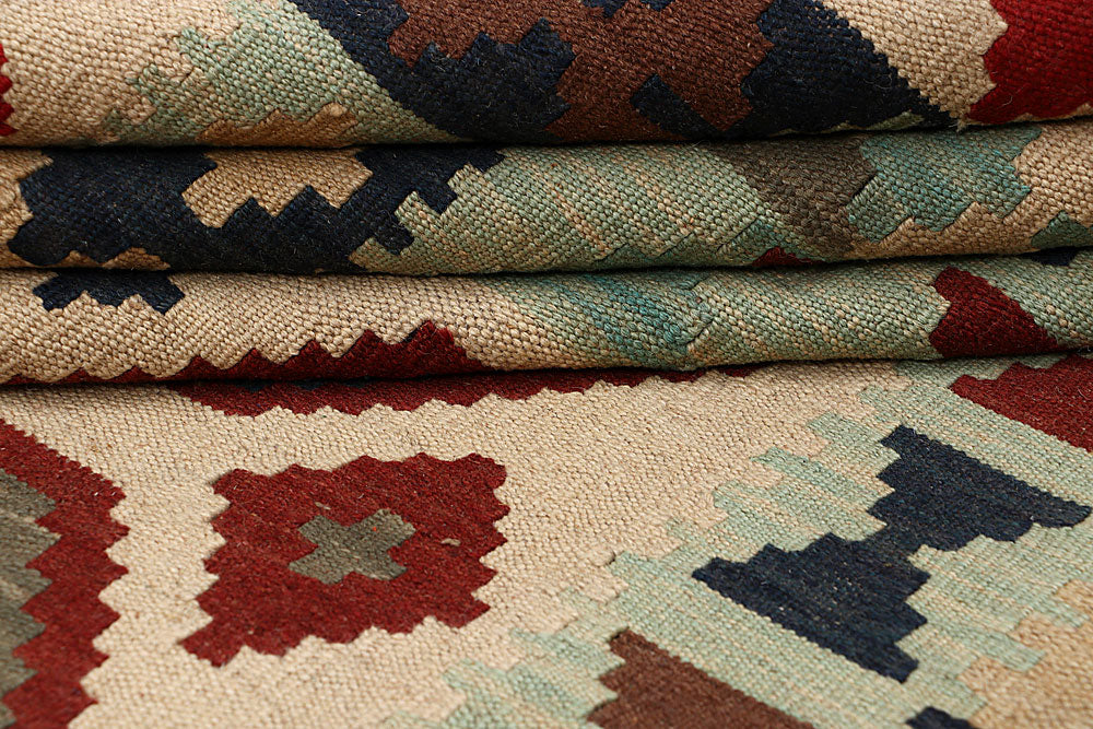 Multi Colored Kilim 4' 11 x 6' 7 - No. 66791 - ALRUG Rug Store