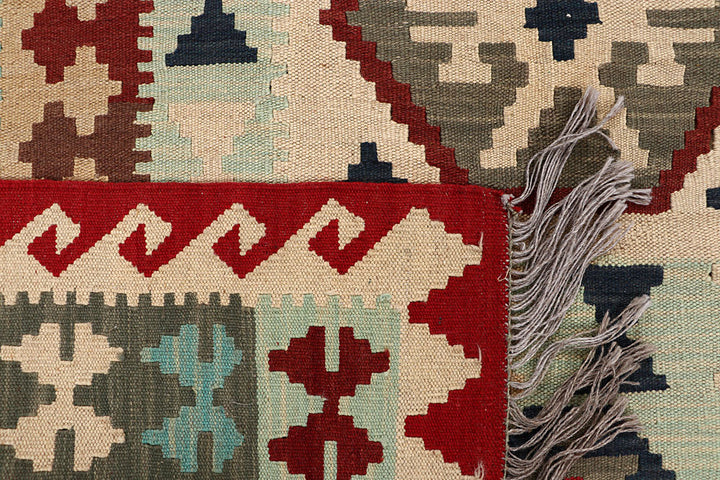 Multi Colored Kilim 4' 11 x 6' 7 - No. 66791 - ALRUG Rug Store