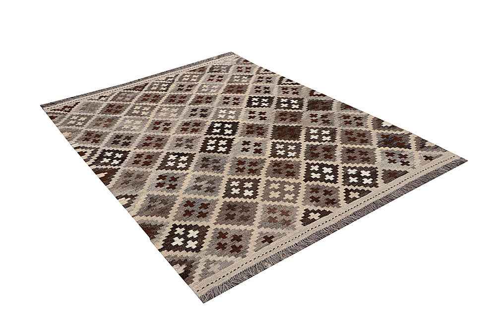 Multi Colored Kilim 5' x 6' 6 - No. 66792 - ALRUG Rug Store