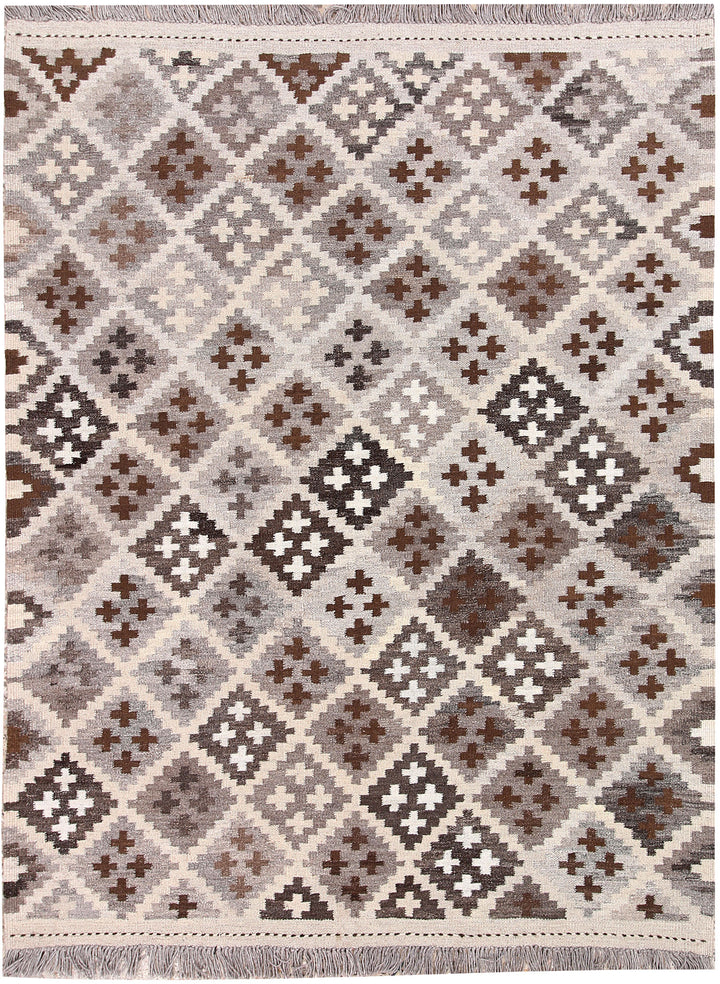 Multi Colored Kilim 5' x 6' 6 - No. 66792 - ALRUG Rug Store