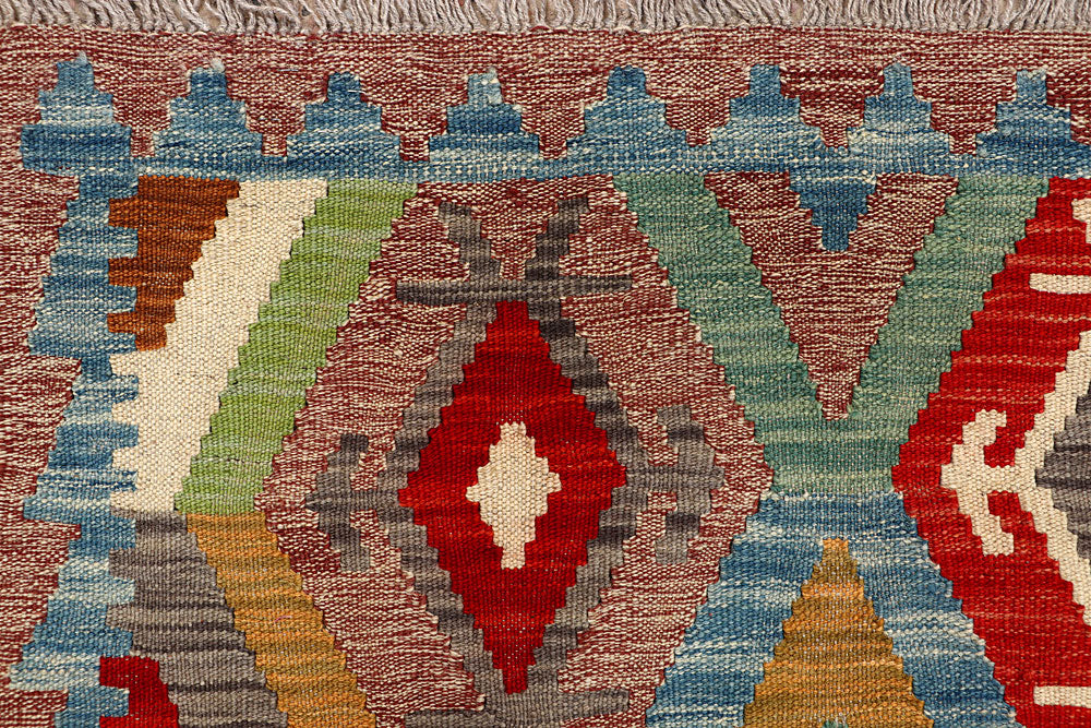 Multi Colored Kilim 5' x 6' 4 - No. 66793 - ALRUG Rug Store