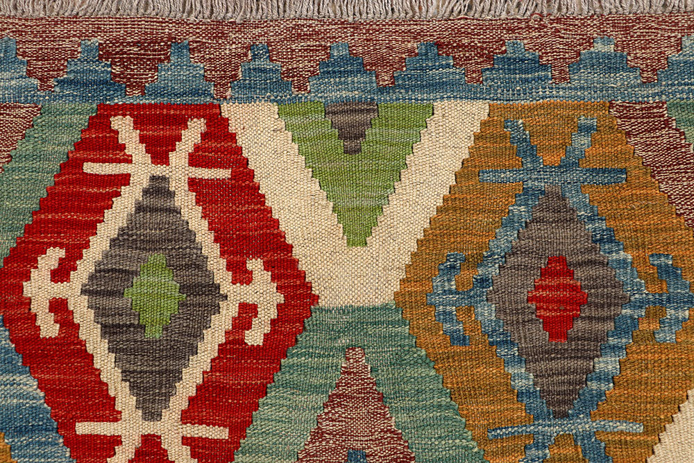 Multi Colored Kilim 5' x 6' 4 - No. 66793 - ALRUG Rug Store