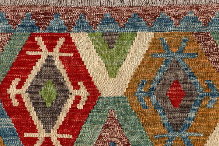 Multi Colored Kilim 5' x 6' 4 - No. 66793 - ALRUG Rug Store