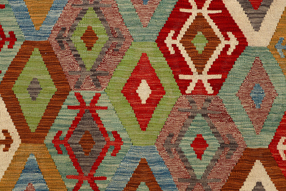 Multi Colored Kilim 5' x 6' 4 - No. 66793 - ALRUG Rug Store