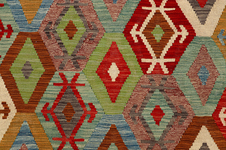 Multi Colored Kilim 5' x 6' 4 - No. 66793 - ALRUG Rug Store