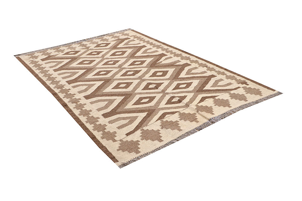 Multi Colored Kilim 4' 8 x 6' 4 - No. 66794 - ALRUG Rug Store