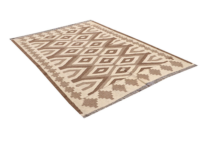 Multi Colored Kilim 4' 8 x 6' 4 - No. 66794 - ALRUG Rug Store