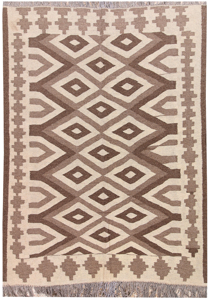 Multi Colored Kilim 4' 8 x 6' 4 - No. 66794 - ALRUG Rug Store