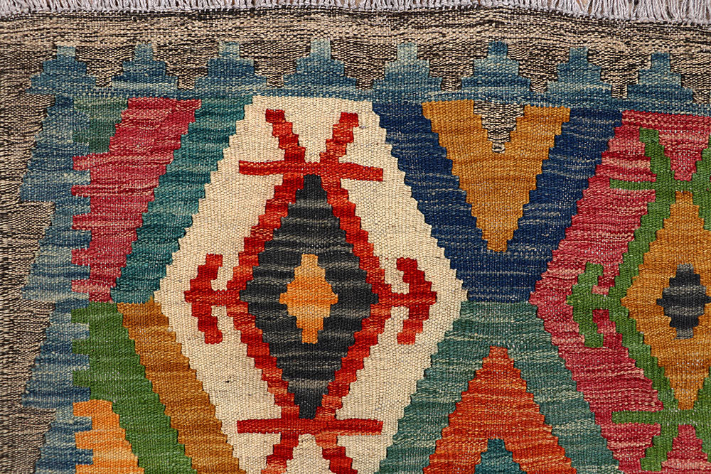 Multi Colored Kilim 4' 11 x 6' 7 - No. 66796 - ALRUG Rug Store