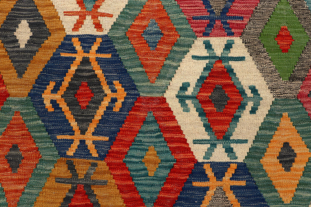 Multi Colored Kilim 4' 11 x 6' 7 - No. 66796 - ALRUG Rug Store