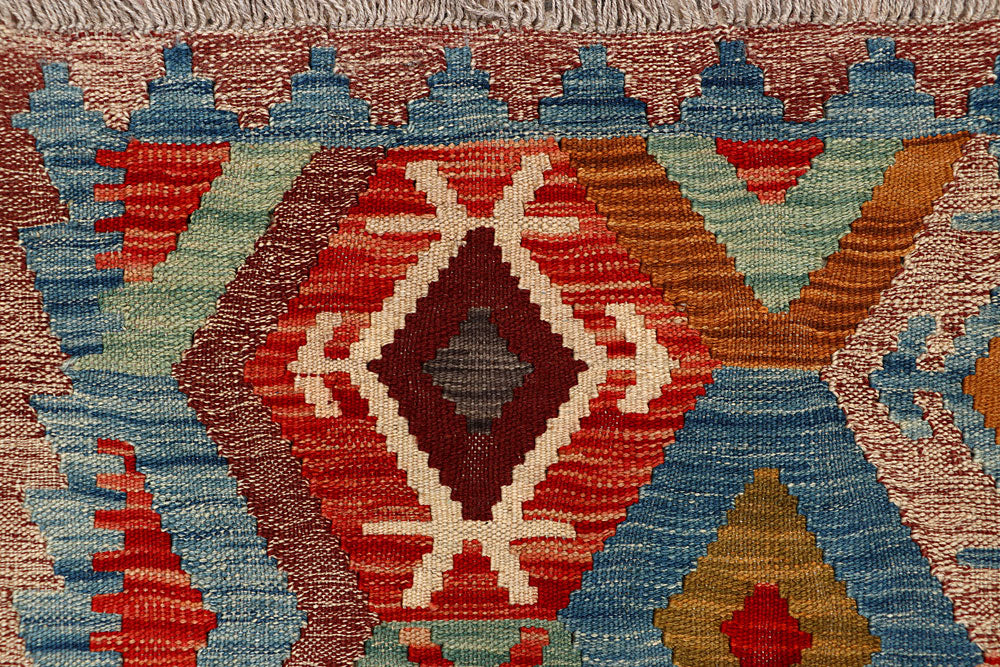 Multi Colored Kilim 5' x 6' 6 - No. 66797 - ALRUG Rug Store