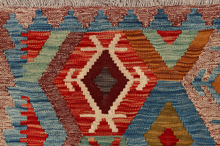 Multi Colored Kilim 5' x 6' 6 - No. 66797 - ALRUG Rug Store