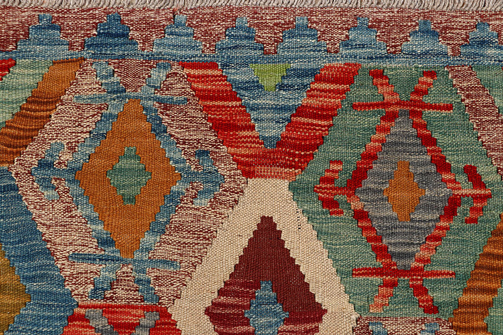 Multi Colored Kilim 5' x 6' 6 - No. 66797 - ALRUG Rug Store