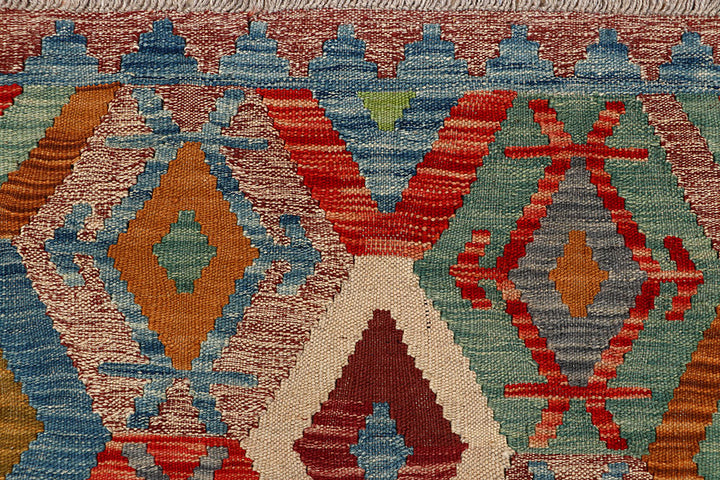 Multi Colored Kilim 5' x 6' 6 - No. 66797 - ALRUG Rug Store