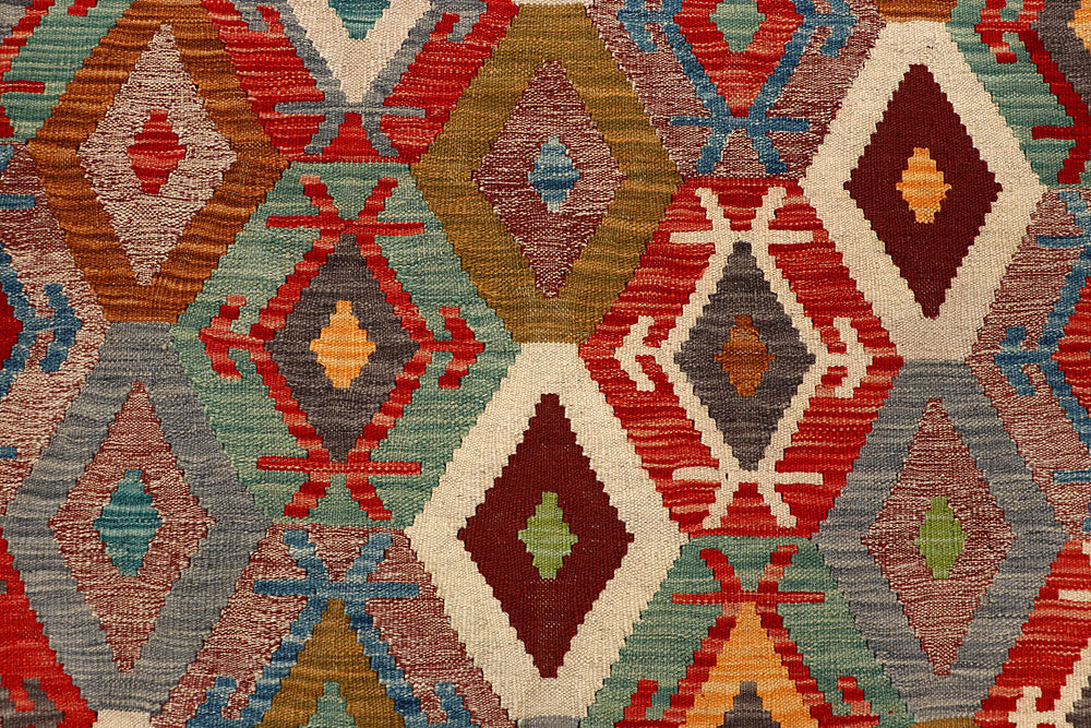Multi Colored Kilim 5' x 6' 6 - No. 66797 - ALRUG Rug Store