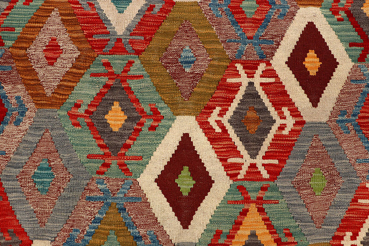 Multi Colored Kilim 5' x 6' 6 - No. 66797 - ALRUG Rug Store