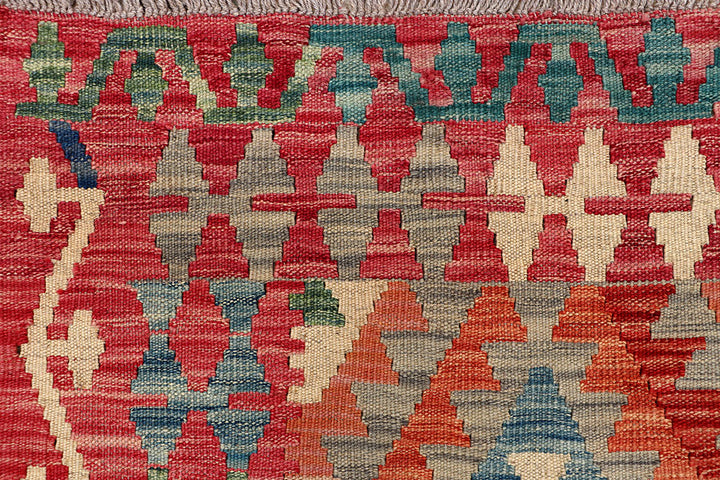 Multi Colored Kilim 5' x 6' 6 - No. 66798 - ALRUG Rug Store