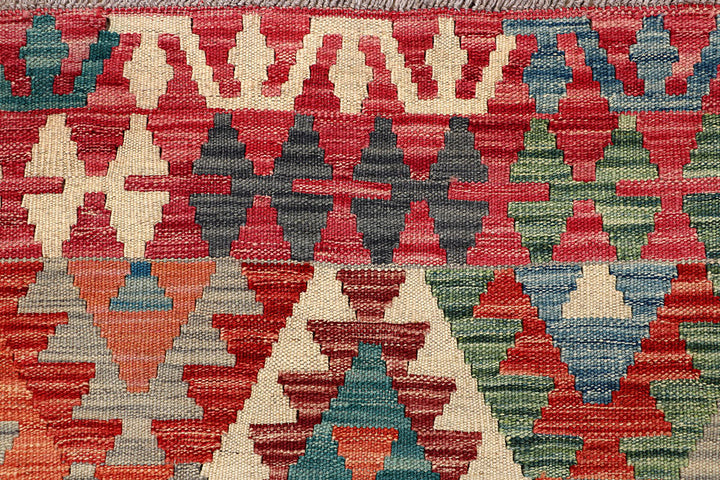 Multi Colored Kilim 5' x 6' 6 - No. 66798 - ALRUG Rug Store