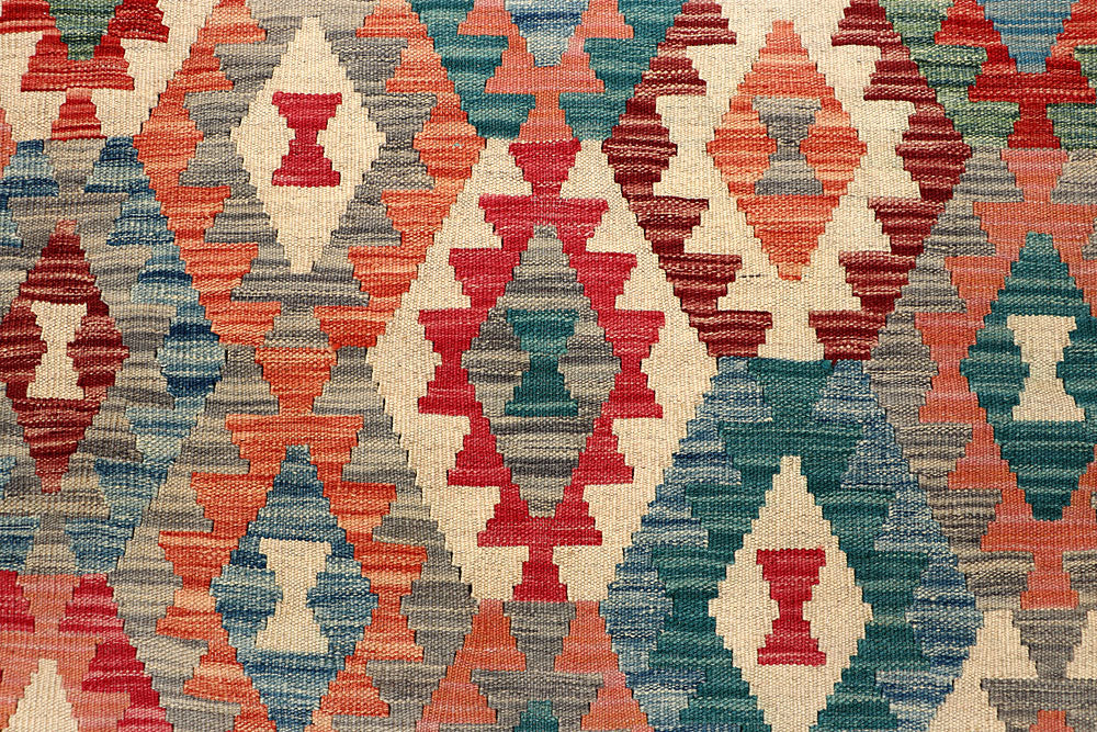Multi Colored Kilim 5' x 6' 6 - No. 66798 - ALRUG Rug Store