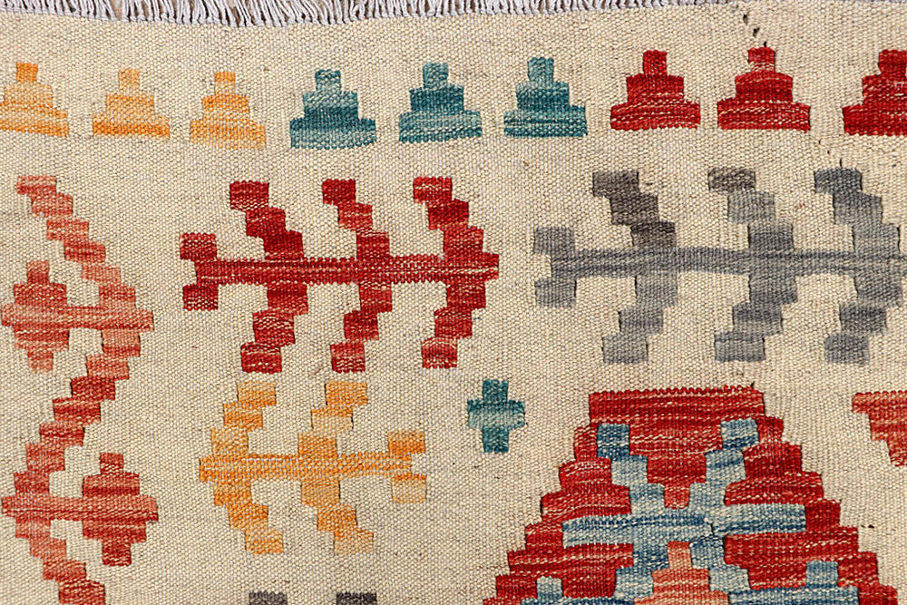 Multi Colored Kilim 4' 11 x 6' 6 - No. 66799 - ALRUG Rug Store