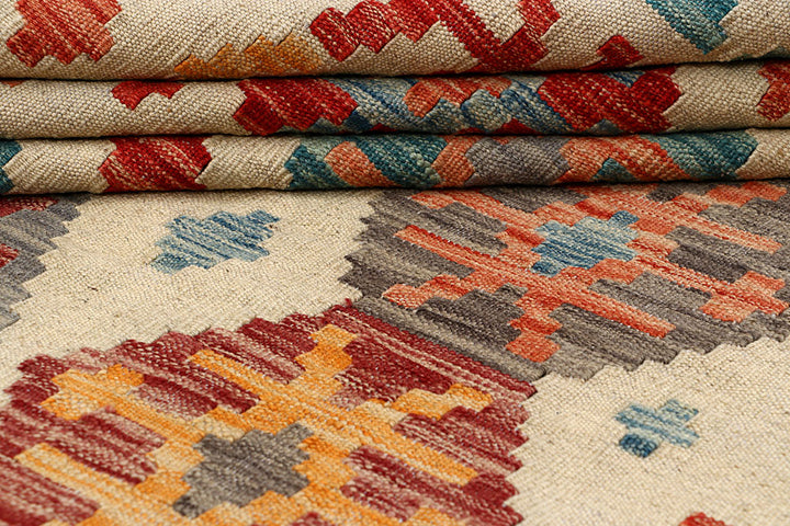 Multi Colored Kilim 4' 11 x 6' 6 - No. 66799 - ALRUG Rug Store
