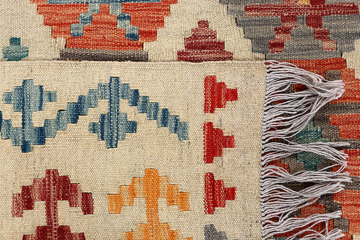 Multi Colored Kilim 4' 11 x 6' 6 - No. 66799 - ALRUG Rug Store