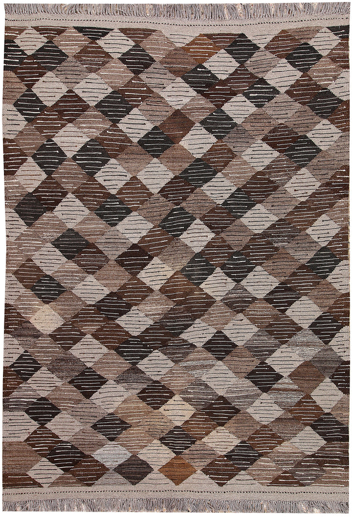 Multi Colored Kilim 5' x 6' 10 - No. 66800 - ALRUG Rug Store