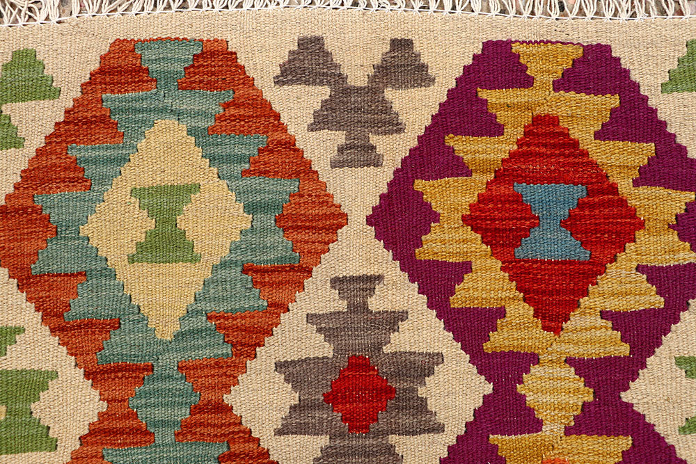 Multi Colored Kilim 5' 4 x 6' 4 - No. 66801 - ALRUG Rug Store