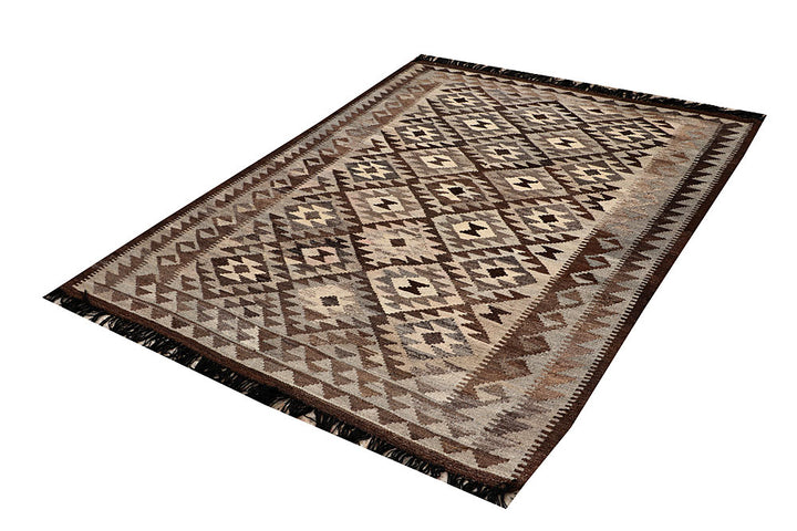 Multi Colored Kilim 4' 8 x 6' 6 - No. 66802 - ALRUG Rug Store