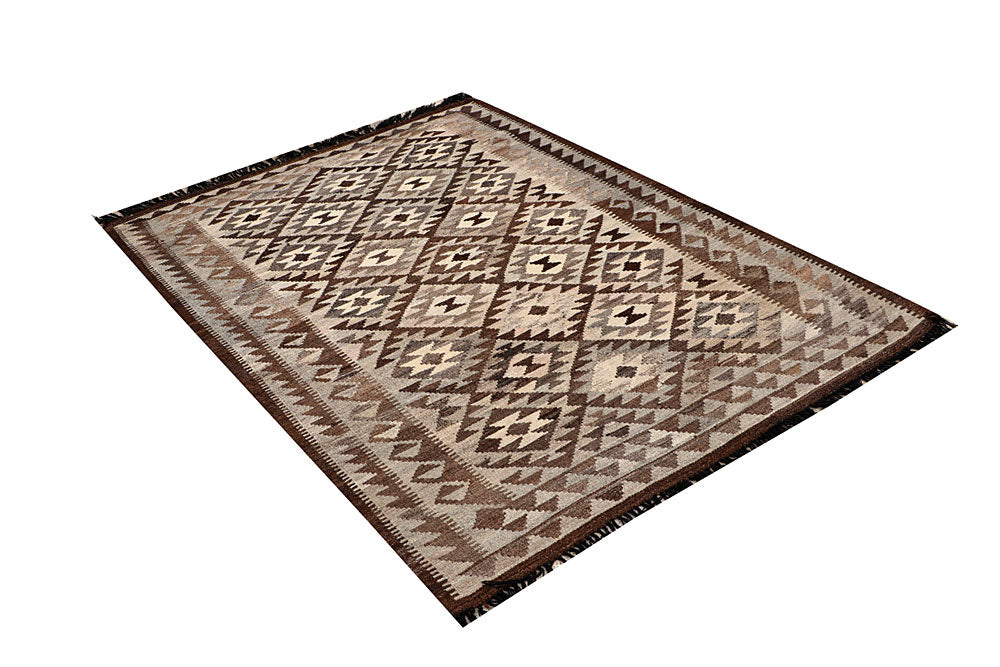 Multi Colored Kilim 4' 8 x 6' 6 - No. 66802 - ALRUG Rug Store