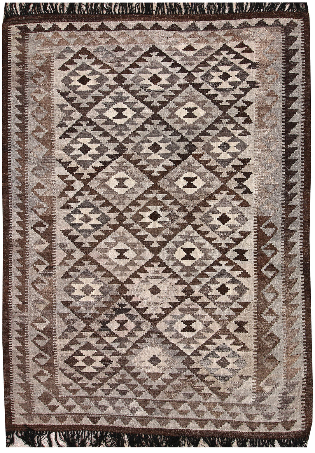 Multi Colored Kilim 4' 8 x 6' 6 - No. 66802 - ALRUG Rug Store