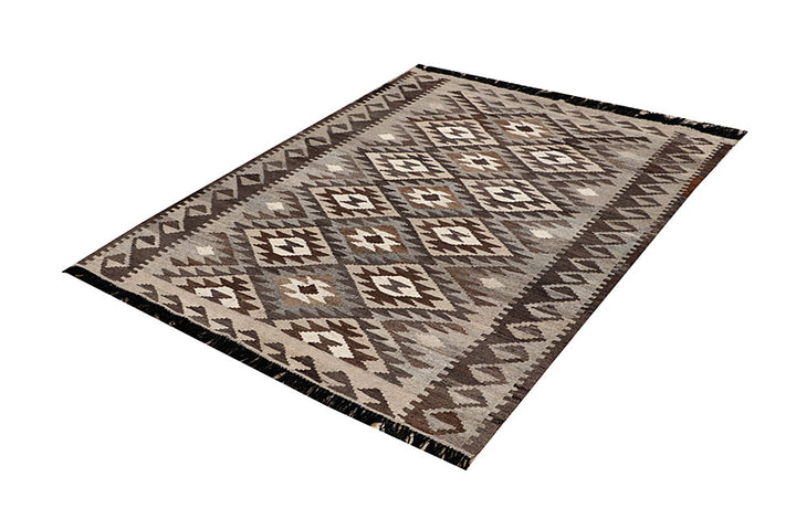 Multi Colored Kilim 4' 11 x 6' - No. 66803 - ALRUG Rug Store