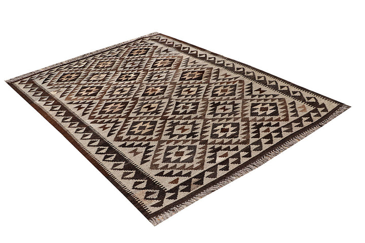 Multi Colored Kilim 4' 10 x 6' 7 - No. 66804 - ALRUG Rug Store