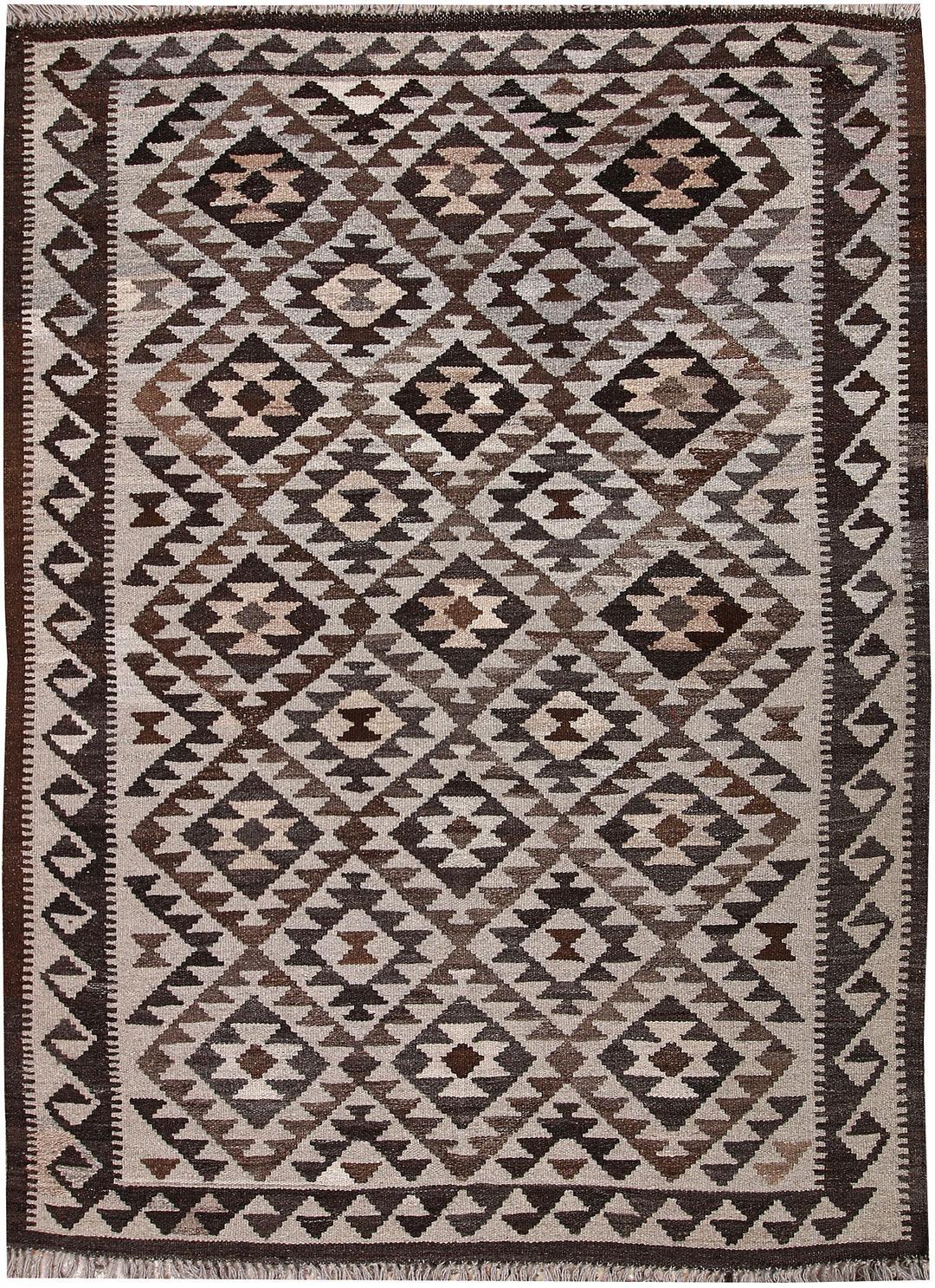 Multi Colored Kilim 4' 10 x 6' 7 - No. 66804 - ALRUG Rug Store