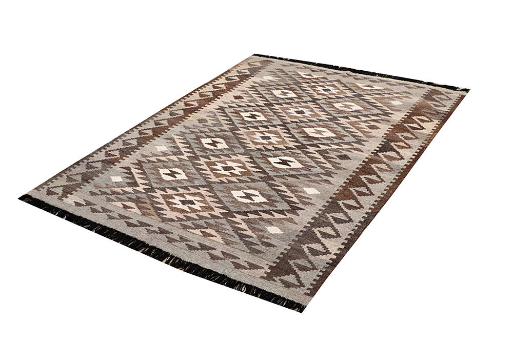 Multi Colored Kilim 5' x 6' 4 - No. 66806 - ALRUG Rug Store