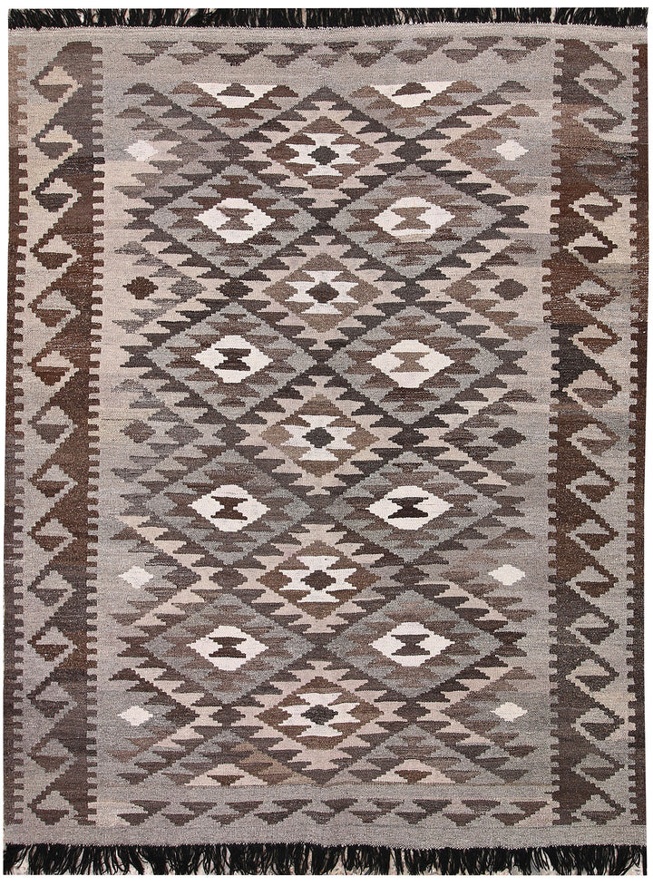 Multi Colored Kilim 5' x 6' 4 - No. 66806 - ALRUG Rug Store