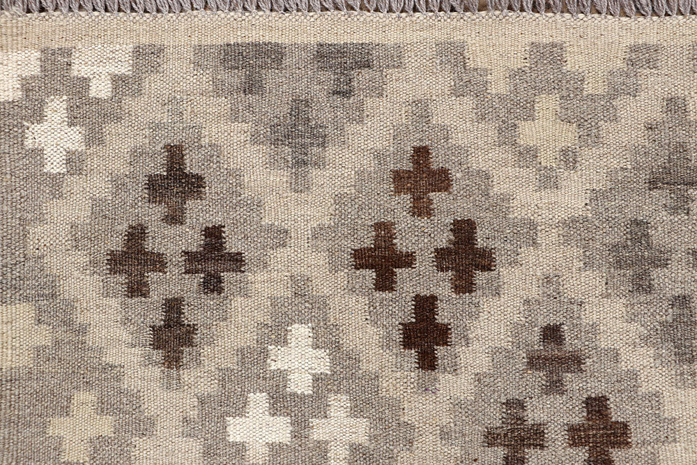 Multi Colored Kilim 5' 1 x 6' 6 - No. 66807 - ALRUG Rug Store