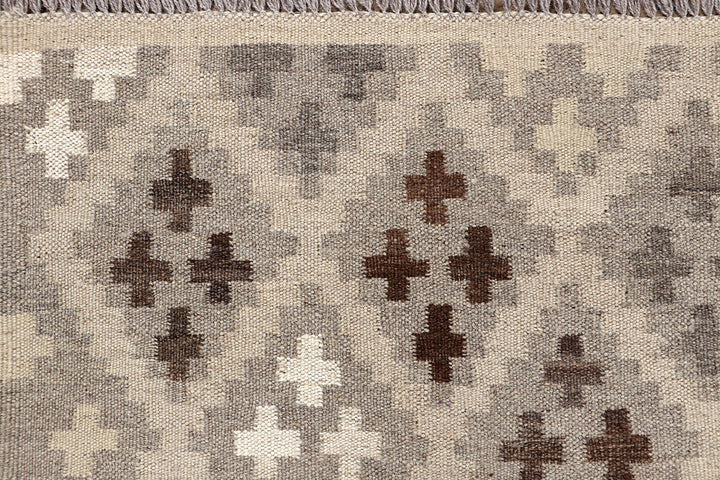 Multi Colored Kilim 5' 1 x 6' 6 - No. 66807 - ALRUG Rug Store