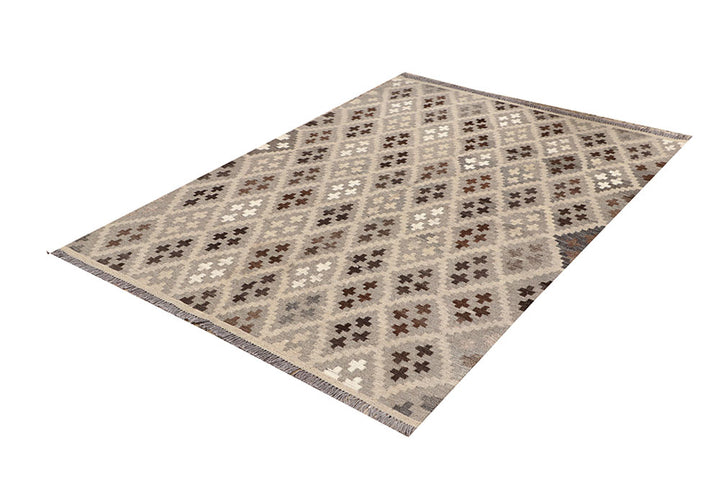 Multi Colored Kilim 5' 1 x 6' 6 - No. 66807 - ALRUG Rug Store