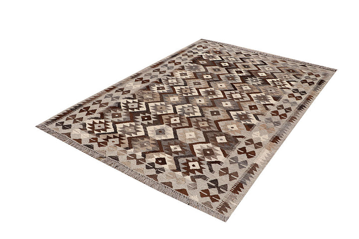 Multi Colored Kilim 4' 10 x 6' 8 - No. 66808 - ALRUG Rug Store