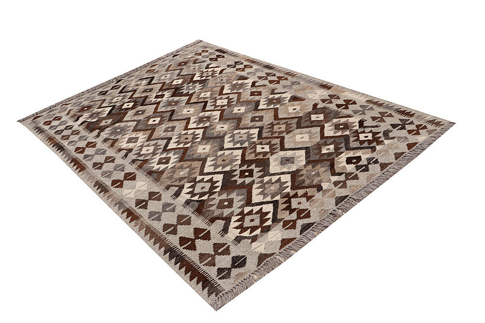 Multi Colored Kilim 4' 10 x 6' 8 - No. 66808 - ALRUG Rug Store