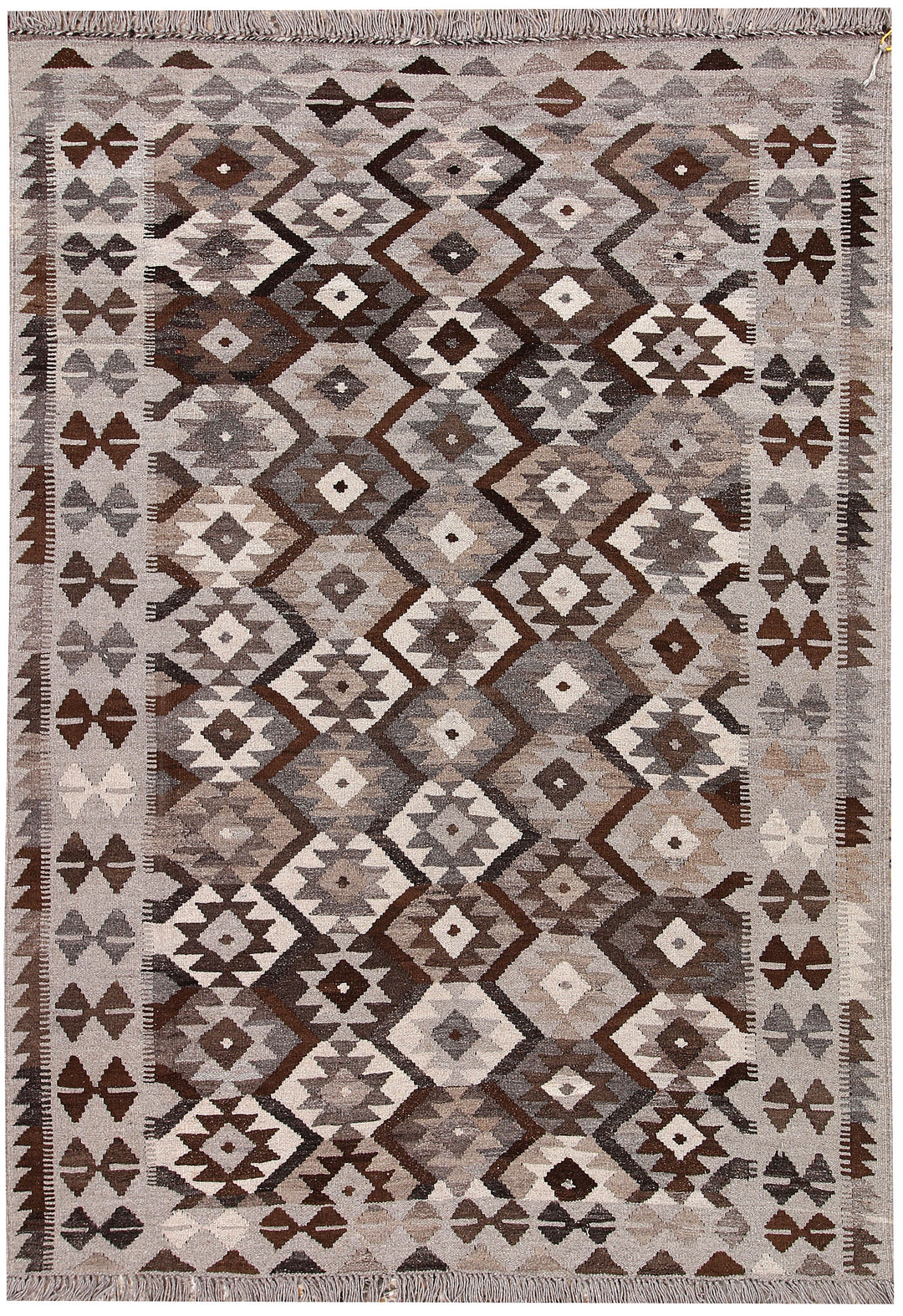 Multi Colored Kilim 4' 10 x 6' 8 - No. 66808 - ALRUG Rug Store