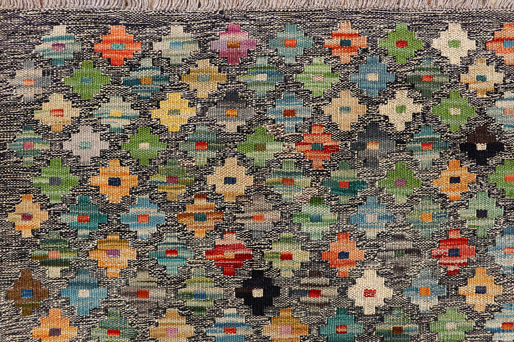 Multi Colored Kilim 5' 1 x 6' 5 - No. 66809 - ALRUG Rug Store