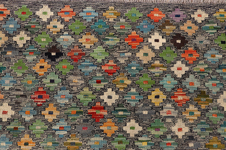 Multi Colored Kilim 5' 1 x 6' 5 - No. 66809 - ALRUG Rug Store