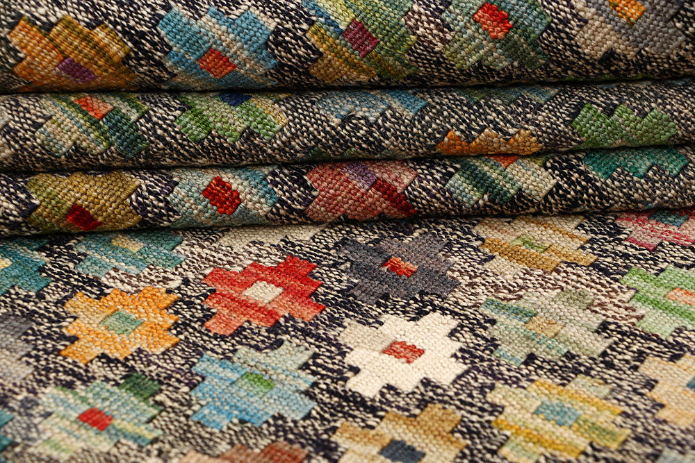 Multi Colored Kilim 5' 1 x 6' 5 - No. 66809 - ALRUG Rug Store