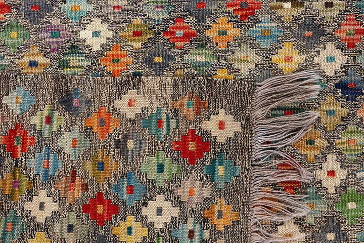 Multi Colored Kilim 5' 1 x 6' 5 - No. 66809 - ALRUG Rug Store